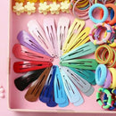 270* Candy Color Hair Clips Rope Ponytail Holder Hair Accessories For Girls Kids