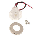 Round LED Livewell Courtesy Lights Marine Boat RV 12V DC Clear Lens