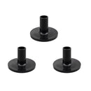 8pcs Drum Cymbal Sleeves Set Plastic Cymbal Stands with Black Flange Base