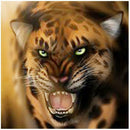 5D DIY Full Drill Diamond Painting Fierce Tiger Cross Stitch Embroidery Kit