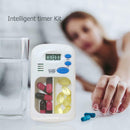 2 Grid Pill Box Alarm DIY Digital Portable Pill Organizer Timing Reminder