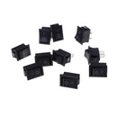 10X 2PIN ON/OFF Rectangle Rocker Switch Car Dashboard Dash Boat SPST 6A/250V BX