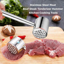 304 Stainless Steel Meat Beaf Steak Tenderizer Hammer Kitchen Cooking Tools