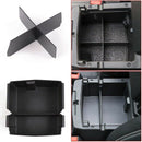 Center Console Organizer Tray ABS Armrest Storage Box with Insert Divider f