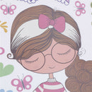 girl umbrella measure height wall stickers pvc mural kids room decor  DDB TR