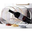 Simple Practical Wine Rack Retro Round Wine Bottle Iron Rack Wine Bracket F