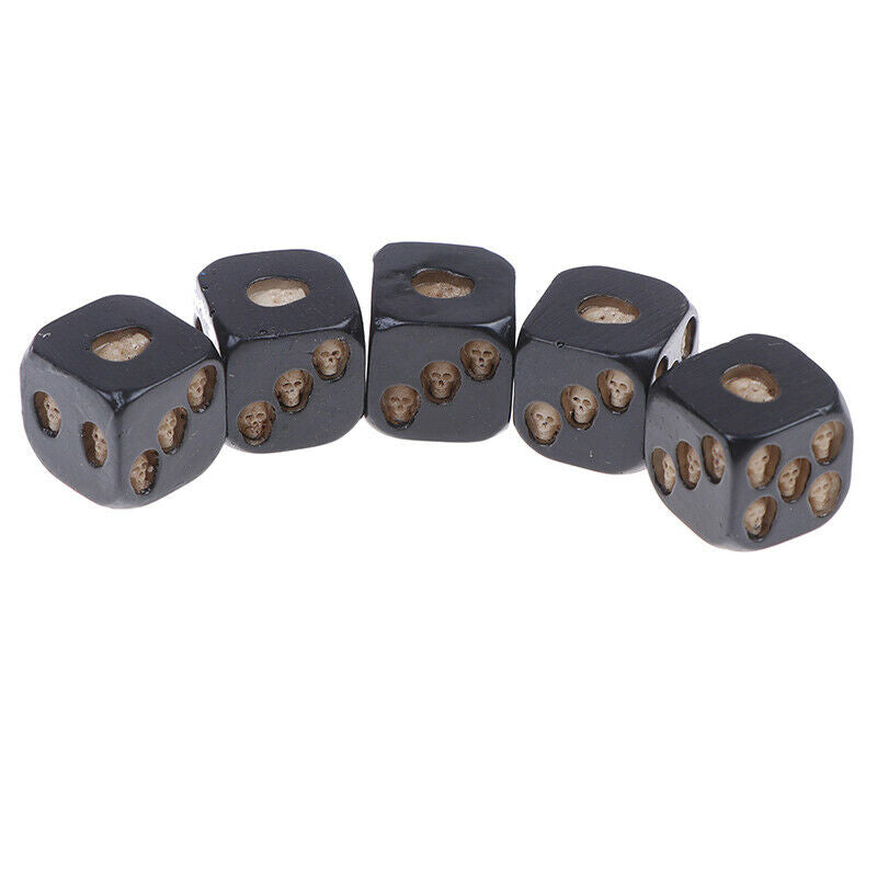 New Black Color 5 Pcs Set Creative Game Cube Dice, Role Playing Di gtJ Gw