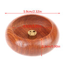 1Pcs Rosewood Incense Burner Stick Holder Bowl Shape Censer Home DecorationB Ew
