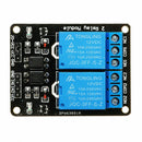 2-way 5V/12V Relay Module with Optical Coupler Isolation 50.5*38.5*18.5mm dfs