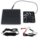 10W Solar Panel Powered Fan Mini Ventilator for Dog Chicken House Greenhous