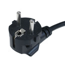 0.6m IEC 320 C13 to EU AC power cable cord 2 pin round EU plug power cable  BX