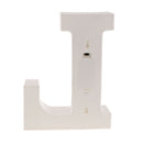 White Large Plastic Marquee Freestanding Alphabet LED Light UP Letters L