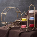 2 Cup Cupcake Stand Metal Holder Dessert Carrier Wedding Party Champagne