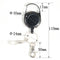 60cm Retractable Keyring Metal Wire Keychain Clip Pull Anti Lost ID Card Hol Kw