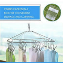 60Pcs Stainless Steel Clothes Pegs Hanging Clip Pins Laundry Windproof Clamp Kit