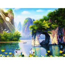 5D Diy Diamond Painting Scenic Sea Full Square Embroidery Rhinestone Pictur