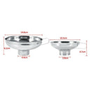 Stainless Steel Funnel Household Wide Mouth Canning Jars Funnel with Handle F8O3