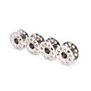 25Pcs Clear Empty Sewing Machine Bobbins Spool Metal Case With Storage Box M&O