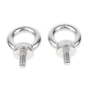 2 PCS M6 304 Stainless Steel Lifting Eye Bolts Ring, Marine Grade