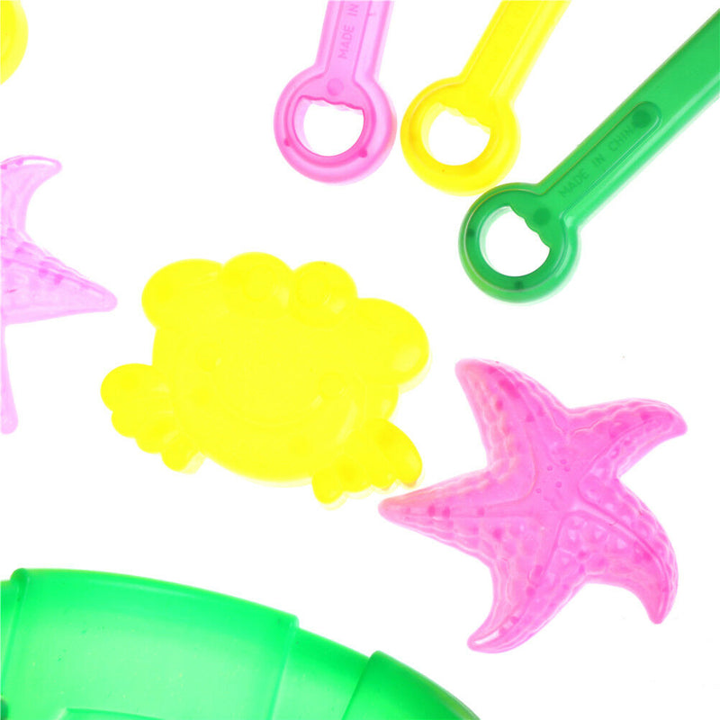 6pcs Kid Outdoor Beach Sand Tools Toys Bucket Shovel Set Baby Play sand Toys LJ