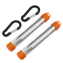 2pcs Emergency Camping Hiking Picnic Retractable Pipe Portable Blow Fire Tube