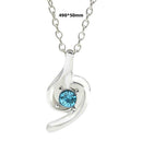 Crystal Pendants Necklace Diamond Women Charm Clavicle Chain Jewelry (B) A