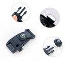 Paracord Buckles EDC Survival Gear Whistle Flint Fire Starter Scraper Compass ..