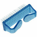 Clear Blue Handle Nail Manicure File Cleaning Brush O3U5