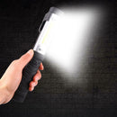 Portable Light Working Inspection COB XPE Flashlight USB Rechargeable Torch