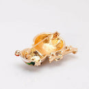Lovely Cartoon Snowman Brooch Pin Rhinestone Alloy Corsage Badge