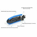 Compression Tool Coax Cable Crimper Kit Adjustable Rg6 Rg59 Rg11 75-5 75-7