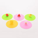 5x Anti-dust Cup Cover Coffee Mug Suction Seal Lid Silicone Airtight Noveltyã€HME