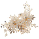 Bridal Hair Comb Clip Rhinestones Pearls Wedding Hair Accessories For Women