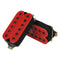 Ceramic Magnet Red Noiseless Guitar Humbucker Bridge Neck Pickup Set