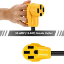 Kohree 30 Amp to 50 Amp RV Plug Adapter Heavy Duty Dogbone Electrical Power