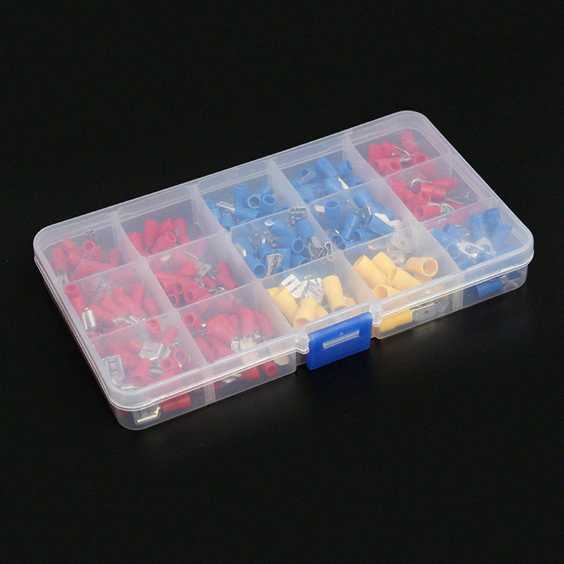 280pcs Assorted Insulated Electrical Wire Terminals Crimp Spade Connectors Set