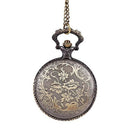 Zodiac cattle embossed hollow ancient pocket watch bronze large 12 Zodiac c B4U9