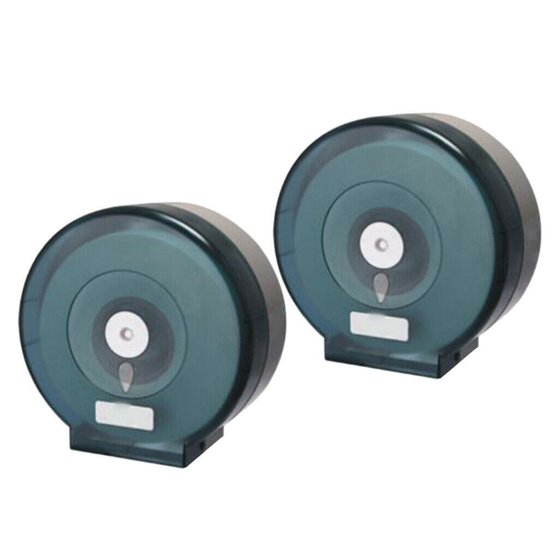 2PC Wall Mounted Toilet Paper Roller Holder Rack Dispenser Waterproof Office