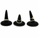 3* Velvet Finger Ring Display Stand Holder Showcase Jewelry Storage Organizer