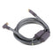 90 Degree TV 9mm Coaxial Cable Aerial Male to Male RF Antenna Cable gray