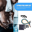 11pcs Resistance Band TPE Tube Stretch Pull Rope Expander Fitness Equipment