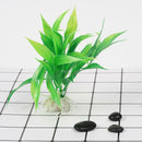 Water Grass Green Plant Ornament 15cm For Aquarium Fish Tank Artificial Supplys