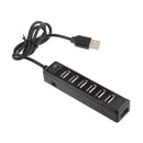 2x High Speed 7 Port USB HUB 2.0 Multi Splitter Expansion PC Laptop Adapter