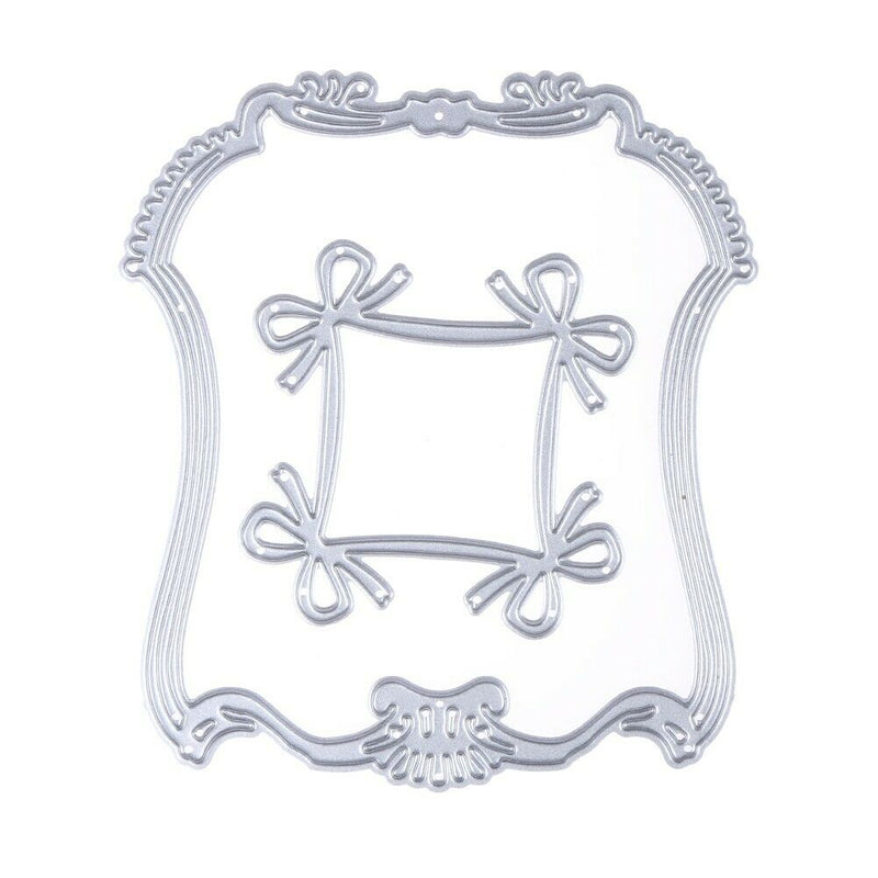 1 Set Bowknot Lace Pattern Emboss Cutting Dies Stencil for Scrapbooking DIY