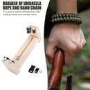 Adjustable DIY Wood Paracord Jig Bracelet Maker Wristband Knitting Tool (B)