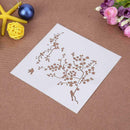 Flowers Bloom Print Coffee Cake Stencil Buttercream Spray Mold Decor Tool