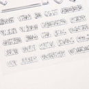 Transparent Clear Stamp DIY Silicone Seals Scrapbooking Card 36