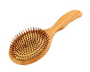 Wooden 179-Pin Carbonized Teeth Hair Massage Scalp Eco Brush Hair Care Comb
