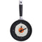 Fried Egg Frying Pan Wall CLOCK Novelty Cutlery Kitchen Cafe DIY Decoration Red