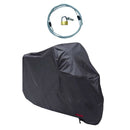 Motorcycle Cover Sun Rain UV Scooter Protector with Cover Lock 295x110x140cm